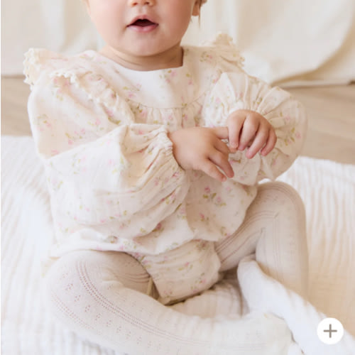 Organic Cotton Muslin Malia Playsuit - Emelia Pink – Jamie Kay USA