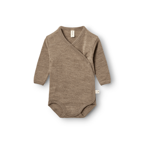 Baby merino wool wrap bodysuit - $36.99 - Dilling
