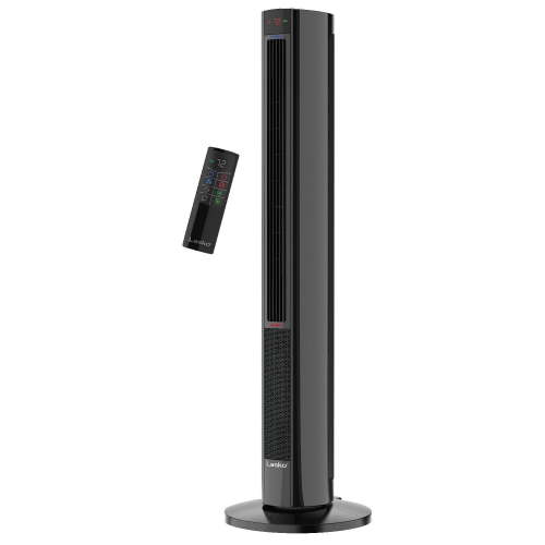 Lasko 42" 1500W Oscillating All Season Tower Fan & Electric Space Heater with Remote, Black, FH610
