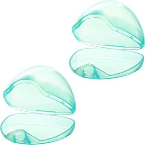 Accmor Pacifier Case, Pacifier Holder Case, Pacifier Container for Travel, BPA Free,Transparent Green, 2 Pack