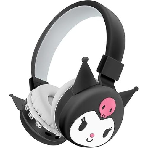 Kids Bluetooth Headphones,Over Ears Headphones for Kids ,Cute Noise Cancelling Toddler Headphones Wireless with Microphone/TF Card,Children's Headset for Teens/Boys/Girls/School/Phones/Tablet (BLACK)