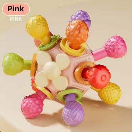 Maison Baby Sensory Teething Rattles Toys (Pink)