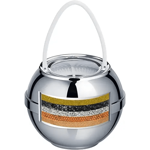 Bath Filter for Tub - Kinder Water Filter for Bathtub, Hard Water Softener to Remove Lead,Chlorine and Fluoride, Improve Skin, Hair and Nails Condition,Chrome