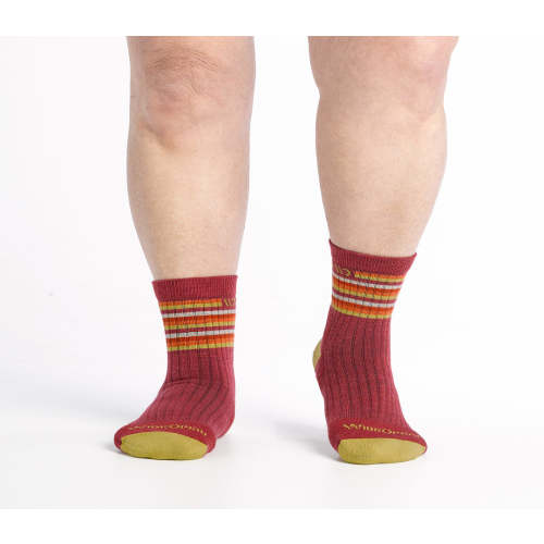 Multi Striped Cushioned Micro Crew Socks - Women's – Wide Open