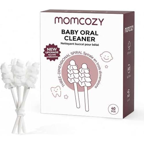 Amazon.com: Momcozy Baby Tongue Cleaner Baby Toothbrush Disposable Oral Cleaner 40Count | Baby Oral Cleaner, Toddler ToothBrush for Tooth Mouth Gum Clean, Baby Essentials for Newborn, Baby Mouth Cleaner Newborn