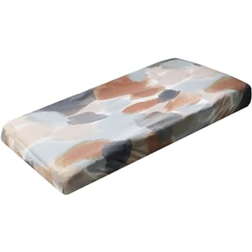 Premium Knit Changing Pad Cover by Copper Pearl: Soft, Stylish, and Universal Fit for All Standard Diaper Changing Pads, Trendy Design Changing Pad Covers, Picasso
