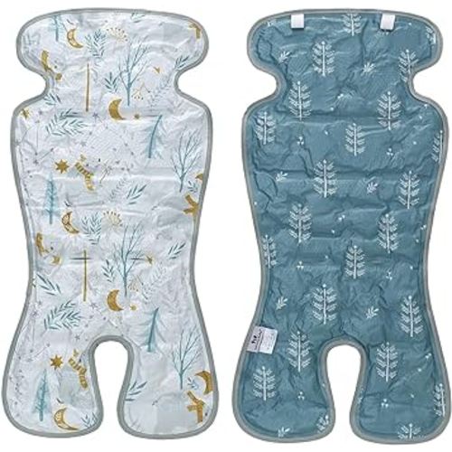 Miracle Baby Gel Car Seat Cooler Pad - Universal Double Sided Cooling Mat for Stroller, Infant Seat & Dining Chair | Summer Ice Cushion | Baby Safety Seat Liner | 1-Pack