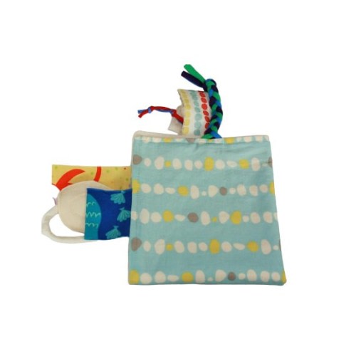 Organic Cotton Tag Blanket, Baby, Montessori, Sensory, Lovey Blanket