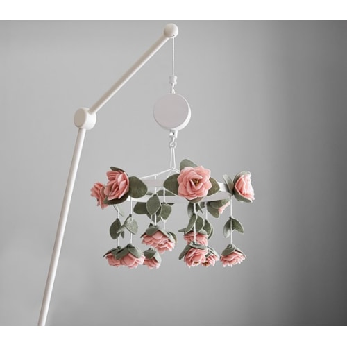Pottery Barn Kids Crib Mobile - Felted Roses