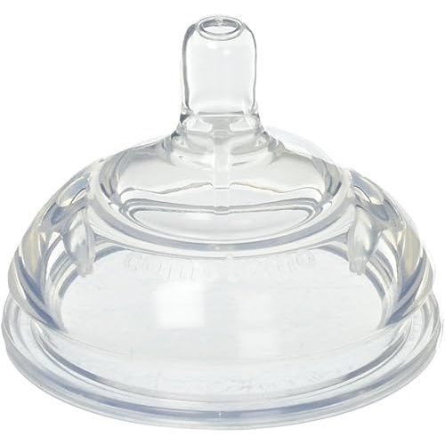 Comotomo Replacement Nipples in Slow Flow for Ages 0-3 Months: Total of 4 Replacement Nipples