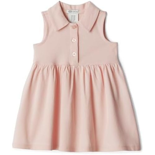 Amazon Essentials x Sofia Grainge Toddlers and Baby Girls' Cotton Pique Sleeveless Dress