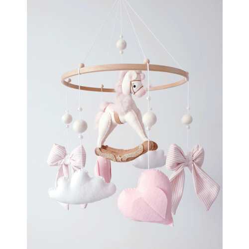 Rocking Horse Baby Mobile- Nursery Mobile