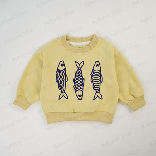 Baby Toddler Fish Yellow Sweatshirt