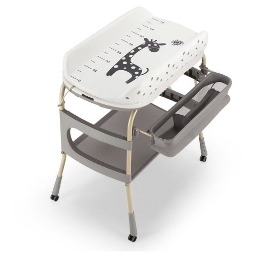 PlayPals Foldable Baby Bathtub with Changing Table w/ Wheels Diaper Change