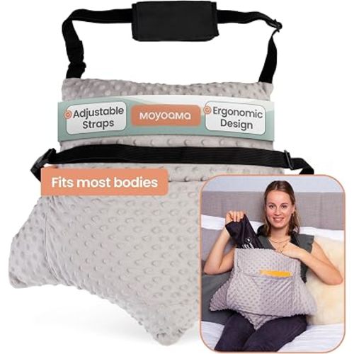 MOYOAMA 2 Pcs Hysterectomy Pillow Set - Incl 1 Gel Pack for Soothing Relief - Hysterectomy Recovery Must Haves After C Section,Post Surgery Pillow,Abdominal Surgery Recovery Pillow,Hysterectomy Gifts