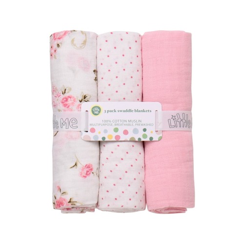 Floral 3-Pack Cotton Muslin Swaddle Blankets | Nordstromrack