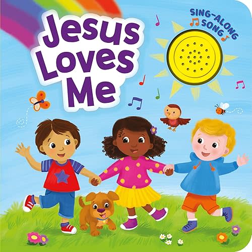 Jesus Loves Me and Other Bible Songs - Sing Along to the Song - Perfect for Infants and Toddlers, Ages 1 and Up - 1-Button Board Book with Sound Board book – Sound Book, September 3, 2024