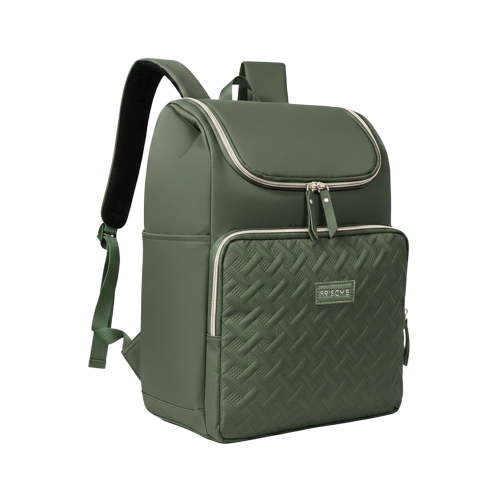 Diaper Backpack, 2 Thermal Pockets + Side Holders, 20L Simple Open Design,0.9lb Baby Bag for Travel & Daily Use(Green)