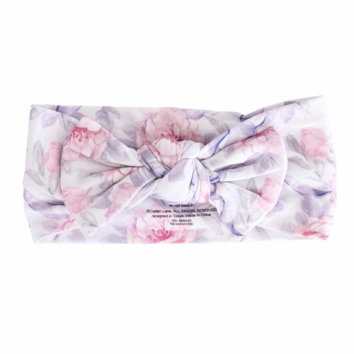 Leightons Lavender Knit Large Bow Headwrap