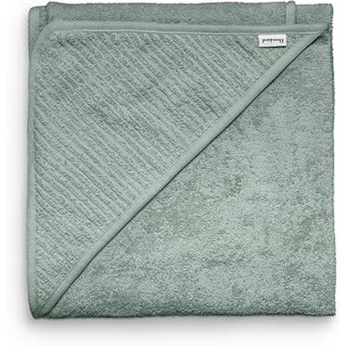 Ehrenkind® Hooded Towel, Baby Towel with Hood Made of Cuddly Soft Organic Cotton, Bath Towel in 100 x 100 cm, Jade, Children's Bath Towel, As Baby First Equipment Newborn or Baby Gift
