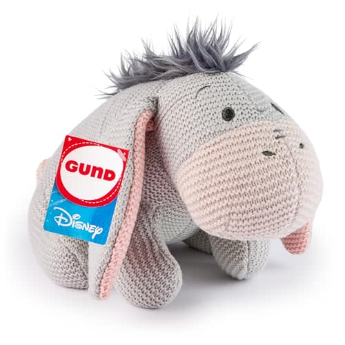 GUND Disney Official Eeyore Knit Plush, Winnie The Pooh, Stuffed Animal for Ages 1 and Up, Gray, 10”
