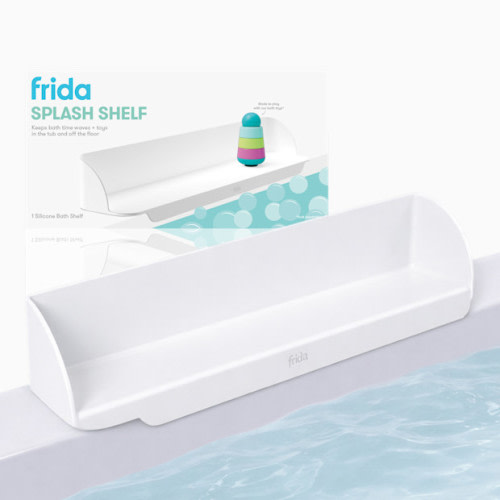 Bath Ledge Splash Shelf - White