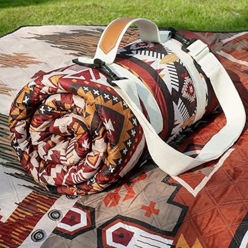 Genovega Waterproof Picnic Blanket Outdoor Camping Beach Mat Rug Extra Large Foldable Essential Roadtrip Gadget Rv Accessories Glamping Tent Gear Must Haves Hiking Stuff Backpacking Necessities Gift
