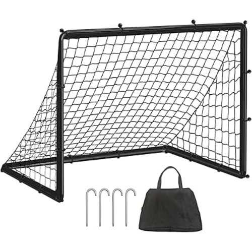 Queension Kids Soccer Goals for Backyard, 3.5x3 ft Pop Up Soccer Goal for Toddler Ages 3-5,8-12, Football Net Training Equipment with Carry Bag for Youth Outdoor Sports Games