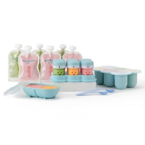NutriBullet Baby Food Accessory Kit: BPA-Free Baby Food Storage, Detachable Lid