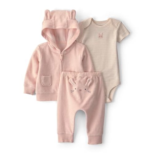 Carter's Baby Girls' 3-piece Bodysuit Pant Sets