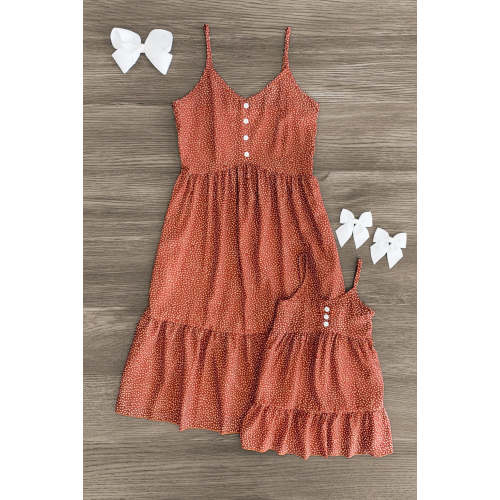 Brown Sleeveless Dress | Matching Mom & Me Clothing – Sparkle In Pink