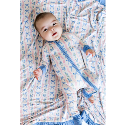 Amelia Bow Zipper Romper