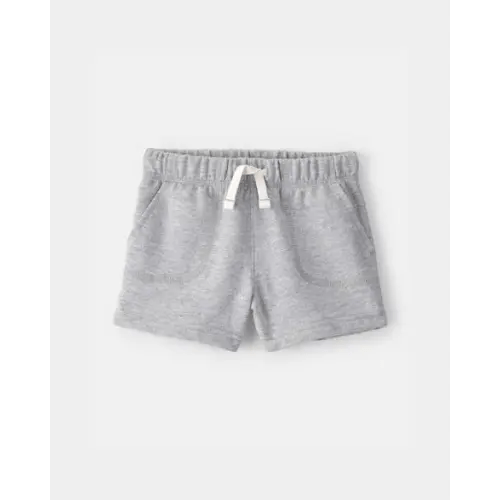 Baby Boy French Terry Shorts - Grey | Carter's