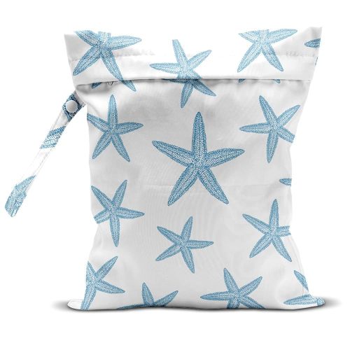 Wet Bag, Wet Dry Bag, Wet Bag for Swimsuit Travel Beach Pool Dirty Yoga Gym Clothes Makeup Bag Beach Wedding Supplies Waterproof Reusable Shell Pearl Starfish Gifts