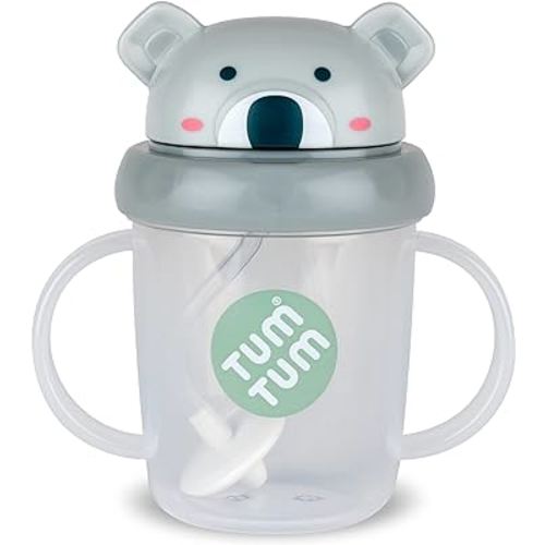 TUM TUM Tippy Up Free Flow Sippy Cup (No Valve), Sippy Cup for Toddlers, BPA Free (Kev Koala 200ml)