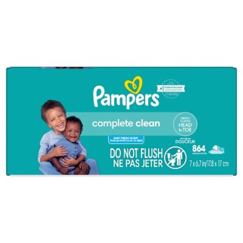 Pampers Baby Clean Fresh Scented Baby Wipes - 864ct