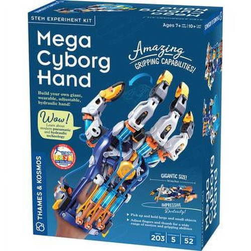 Thames & Kosmos Mega Cyborg Hand Science Kit, STEM Experiment for Kids, Physical Lab Robotics Engineer Toy, Ages 7+