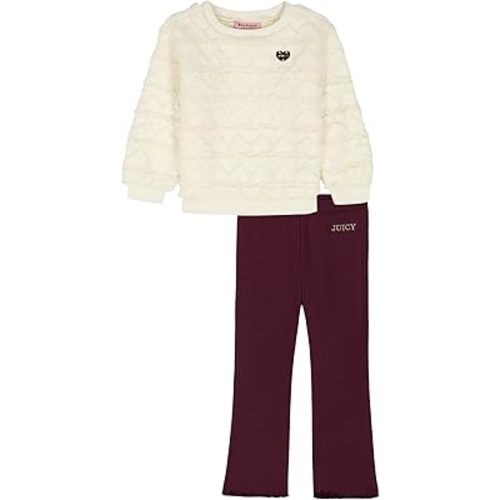 Juicy Couture Baby Girls' 2-piece Faux Fur Set, Sweatshirt With Leggings