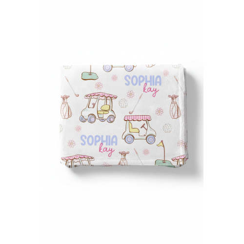 Country Club Cuties Personalized Kids Blanket | Pink