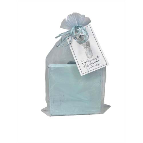 Blue Footprint Keepsake Canvas