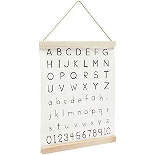 Farmlyn Creek Nursery Wall Decor, Hanging Alphabet Letters and Number Art (13 x 17 In)