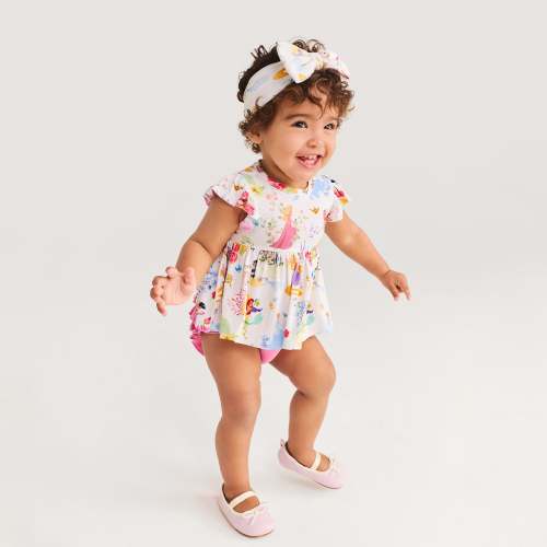 Disney Princess Ball Peplum Ruffled Bummie Set