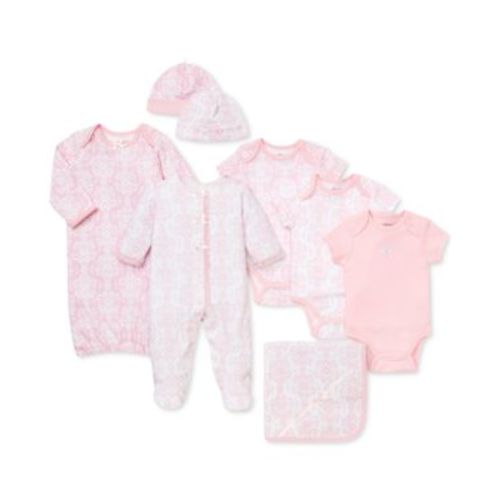 Baby Girls Damask Scroll Gift Bundle Collection