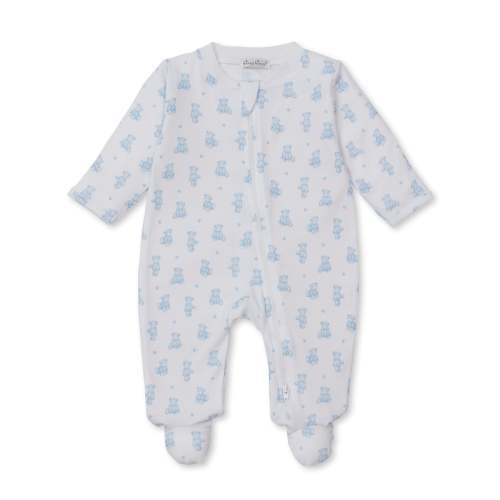 Teddy Bears Blue Zip Footie