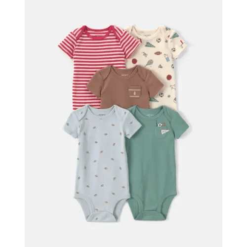 Baby Boy 5-Pack Football Multipack Bodysuits | Carter's