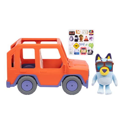 Bluey Buddies Big Heeler 4WD, Take Your Bluey Plushies for A Ride in the Mega Sized Heeler 4WD, Car Fits Up To 4 Plushies, Ages 3+