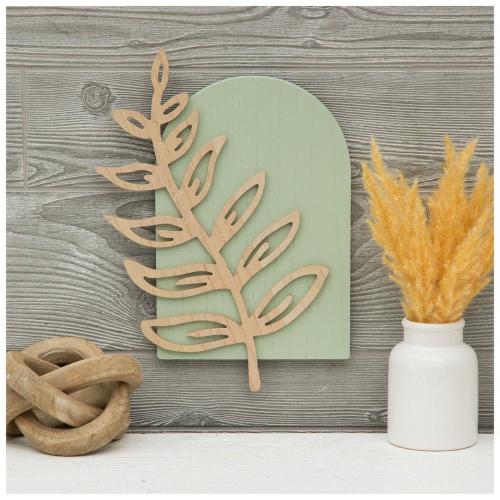 Botanical Leaves Arch Wood Wall Decor
