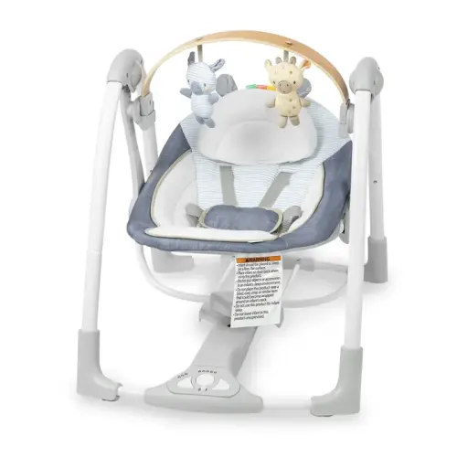 Ingenuity Simplecomfort Compact Soothing Swing Chambray | Baby Bunting AU