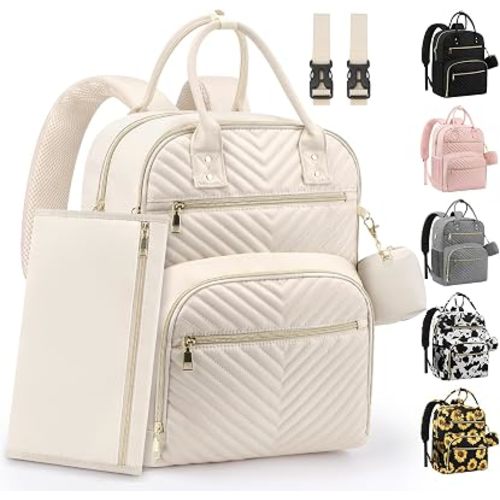 Pritent Diaper Bag Backpack, Baby Bag Backpack Baby Essentials for Mom Dad