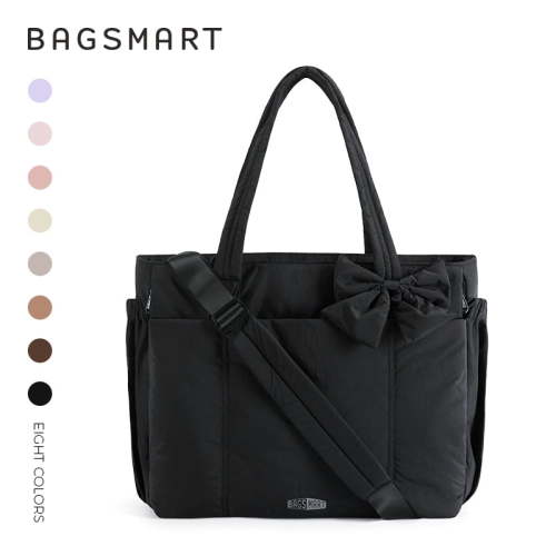 BAGSMART Large Capacity Tote Bag for Women Versatile Commuting Handbag Messenger Multiple Pockets Shoulder Sport Bag